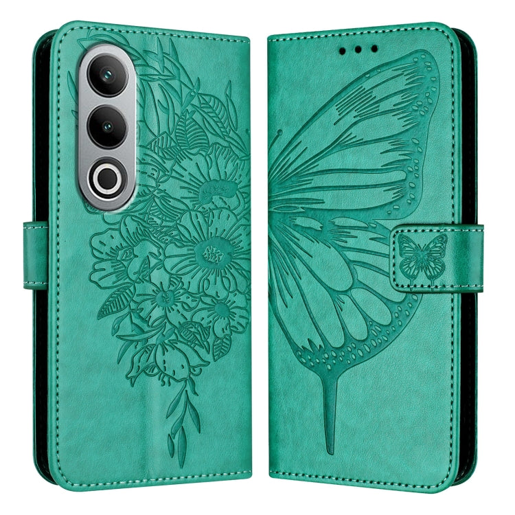 Embossed Butterfly Leather Phone Case, For OnePlus Nord 4 5G Global, For OnePlus Nord CE4 Lite, For OnePlus Nord CE4