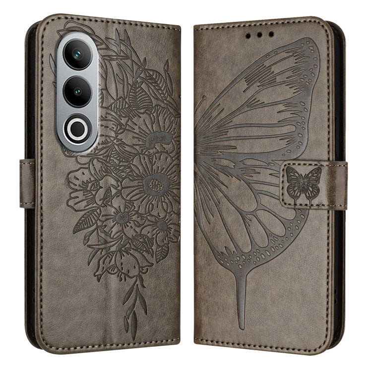 Embossed Butterfly Leather Phone Case, For OnePlus Nord 4 5G Global, For OnePlus Nord CE4 Lite, For OnePlus Nord CE4