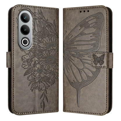Embossed Butterfly Leather Phone Case, For OnePlus Nord 4 5G Global, For OnePlus Nord CE4 Lite, For OnePlus Nord CE4