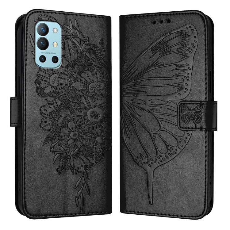 Embossed Butterfly Leather Phone Case, For OnePlus 9R / 8T, For OnePlus Nord N10 5G
