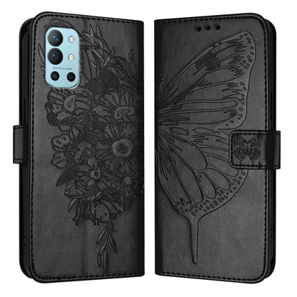 Embossed Butterfly Leather Phone Case, For OnePlus 9R / 8T, For OnePlus Nord N10 5G