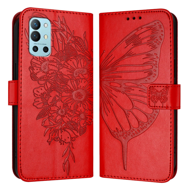Embossed Butterfly Leather Phone Case, For OnePlus 9R / 8T, For OnePlus Nord N10 5G