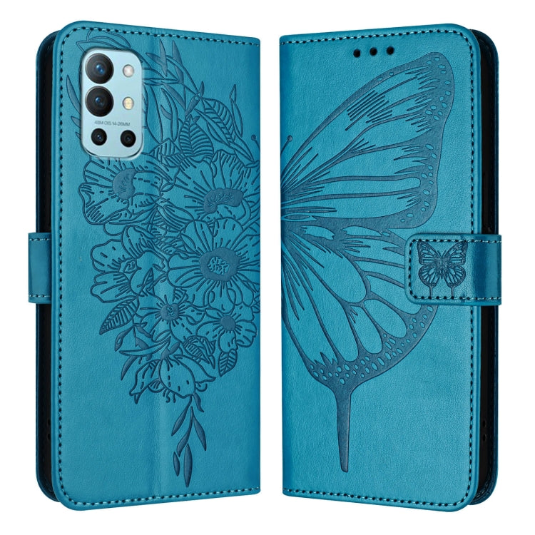 Embossed Butterfly Leather Phone Case, For OnePlus 9R / 8T, For OnePlus Nord N10 5G