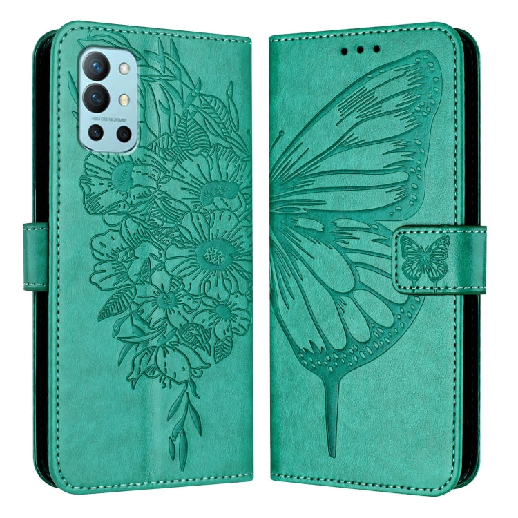 Embossed Butterfly Leather Phone Case, For OnePlus 9R / 8T, For OnePlus Nord N10 5G