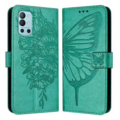 Embossed Butterfly Leather Phone Case, For OnePlus 9R / 8T, For OnePlus Nord N10 5G