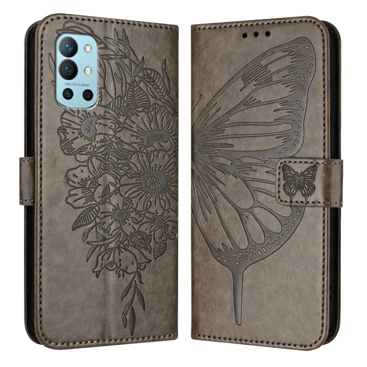 Embossed Butterfly Leather Phone Case, For OnePlus 9R / 8T, For OnePlus Nord N10 5G
