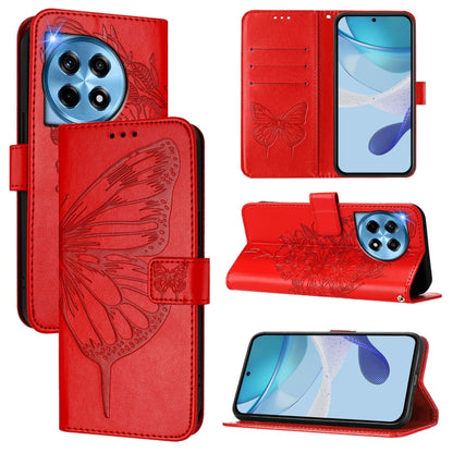 Embossed Butterfly Leather Phone Case, For OnePlus Nord N30 SE, For OnePlus 12R 5G Global, For OnePlus 12 5G Global