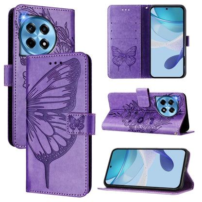 Embossed Butterfly Leather Phone Case, For OnePlus Nord N30 SE, For OnePlus 12R 5G Global, For OnePlus 12 5G Global