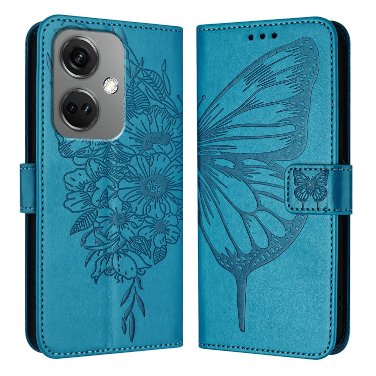 Embossed Butterfly Leather Phone Case, For OnePlus Nord CE3, For OnePlus Ace 2V / Nord 3, For OnePlus Nord N300