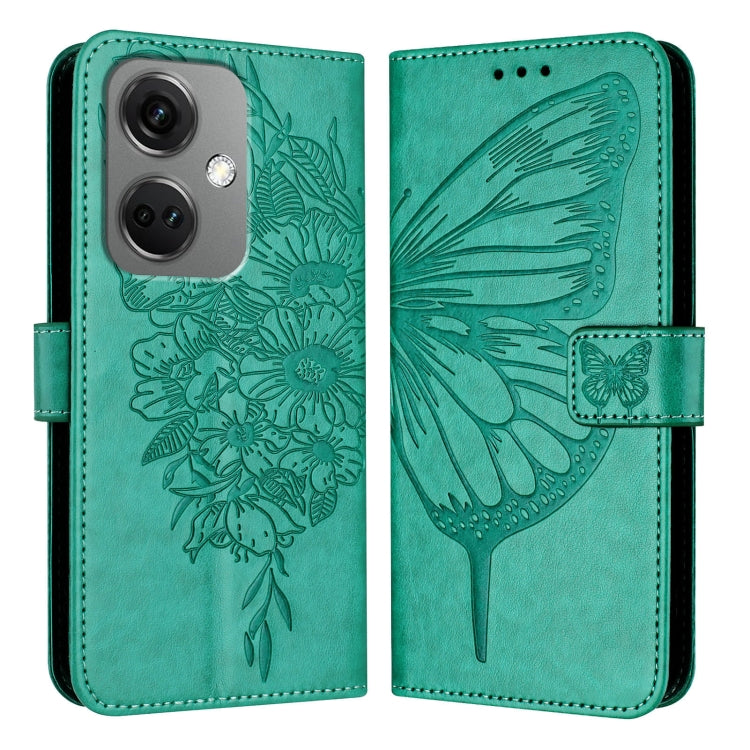 Embossed Butterfly Leather Phone Case, For OnePlus Nord CE3, For OnePlus Ace 2V / Nord 3, For OnePlus Nord N300