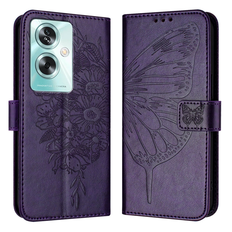 Embossed Butterfly Leather Phone Case, For OnePlus Nord N30 SE, For OnePlus 12R 5G Global, For OnePlus 12 5G Global