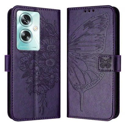 Embossed Butterfly Leather Phone Case, For OnePlus Nord N30 SE, For OnePlus 12R 5G Global, For OnePlus 12 5G Global