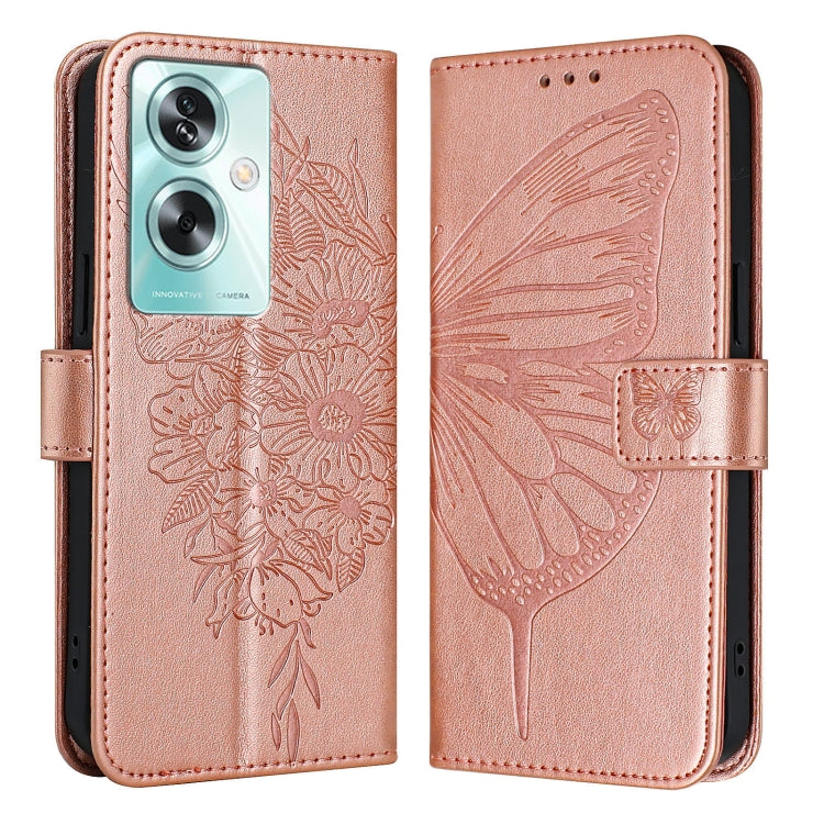 Embossed Butterfly Leather Phone Case, For OnePlus Nord N30 SE, For OnePlus 12R 5G Global, For OnePlus 12 5G Global