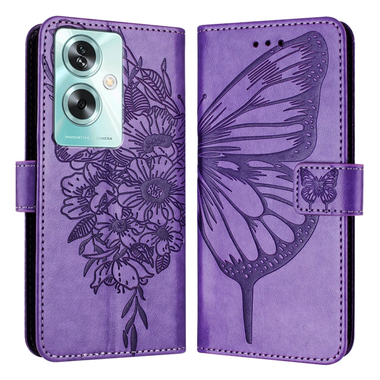 Embossed Butterfly Leather Phone Case, For OnePlus Nord N30 SE, For OnePlus 12R 5G Global, For OnePlus 12 5G Global