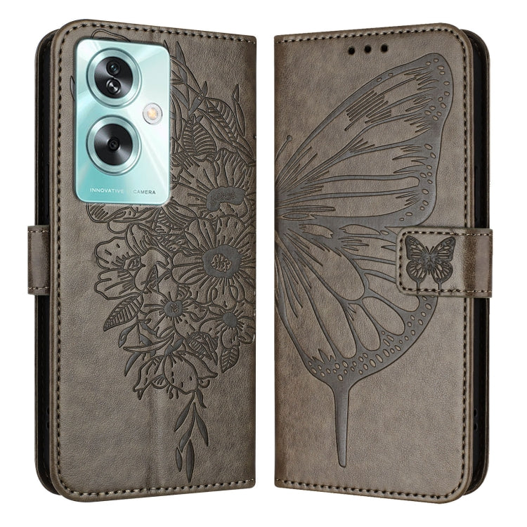 Embossed Butterfly Leather Phone Case, For OnePlus Nord N30 SE, For OnePlus 12R 5G Global, For OnePlus 12 5G Global
