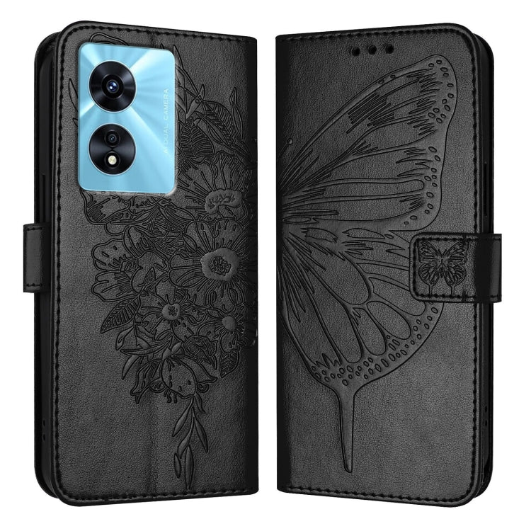 Embossed Butterfly Leather Phone Case, For OnePlus Nord CE3, For OnePlus Ace 2V / Nord 3, For OnePlus Nord N300