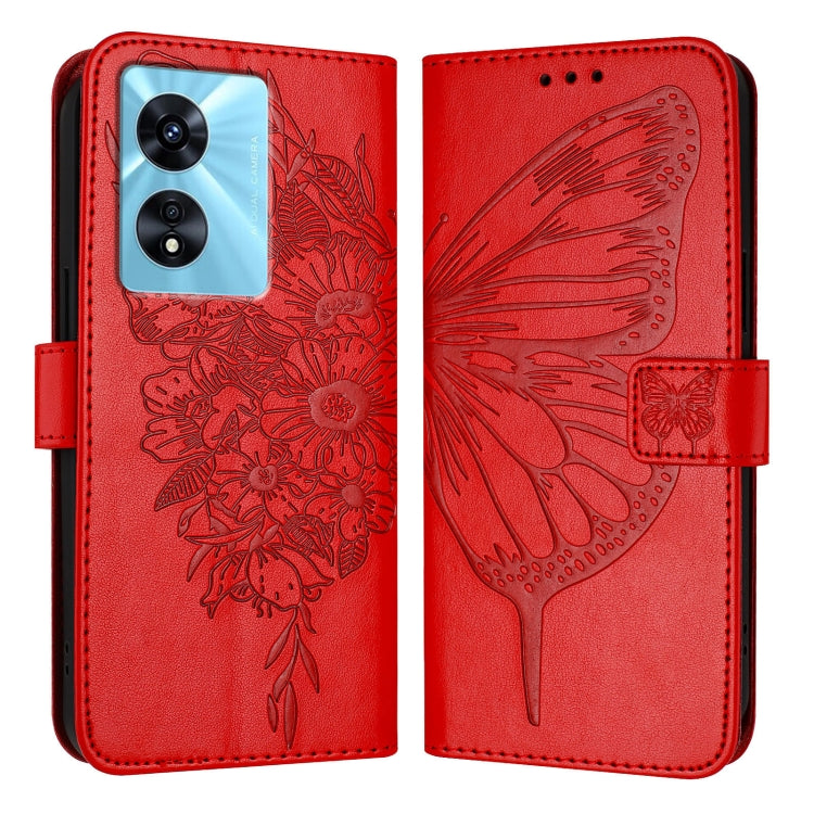 Embossed Butterfly Leather Phone Case, For OnePlus Nord CE3, For OnePlus Ace 2V / Nord 3, For OnePlus Nord N300