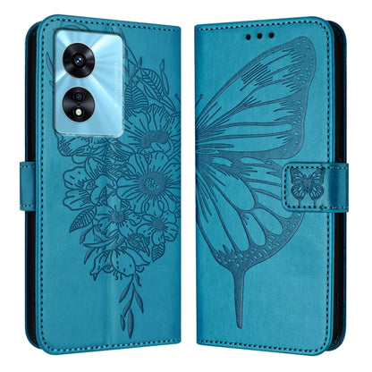 Embossed Butterfly Leather Phone Case, For OnePlus Nord CE3, For OnePlus Ace 2V / Nord 3, For OnePlus Nord N300