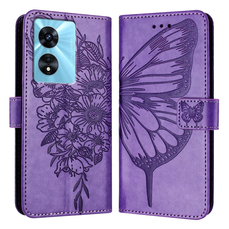 Embossed Butterfly Leather Phone Case, For OnePlus Nord CE3, For OnePlus Ace 2V / Nord 3, For OnePlus Nord N300
