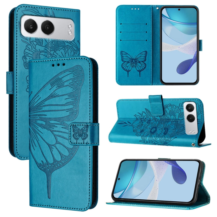 Embossed Butterfly Leather Phone Case, For OnePlus Ace 5 Racing, For OnePlus Ace 5 Pro / Ace 5, For OnePlus Nord 4 5G