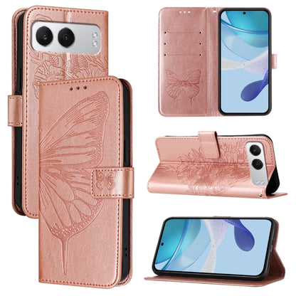 Embossed Butterfly Leather Phone Case, For OnePlus Ace 5 Racing, For OnePlus Ace 5 Pro / Ace 5, For OnePlus Nord 4 5G
