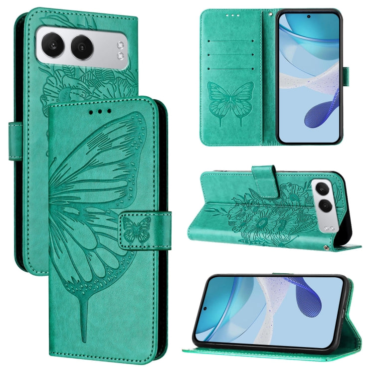 Embossed Butterfly Leather Phone Case, For OnePlus Ace 5 Racing, For OnePlus Ace 5 Pro / Ace 5, For OnePlus Nord 4 5G
