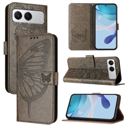 Embossed Butterfly Leather Phone Case, For OnePlus Ace 5 Racing, For OnePlus Ace 5 Pro / Ace 5, For OnePlus Nord 4 5G