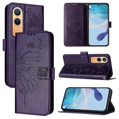 Embossed Butterfly Leather Phone Case, For OnePlus Nord 4 5G Global, For OnePlus Nord CE4 Lite, For OnePlus Nord CE4