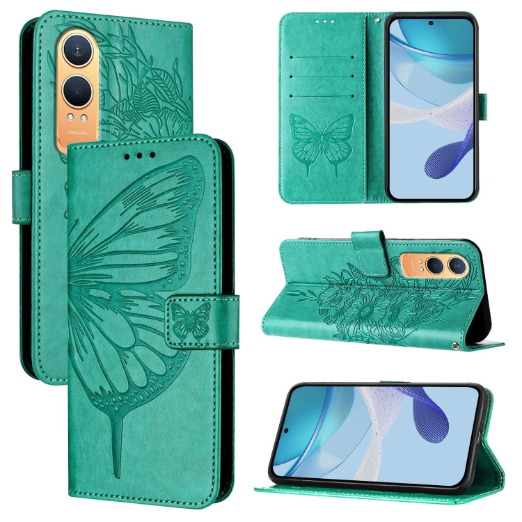 Embossed Butterfly Leather Phone Case, For OnePlus Nord 4 5G Global, For OnePlus Nord CE4 Lite, For OnePlus Nord CE4