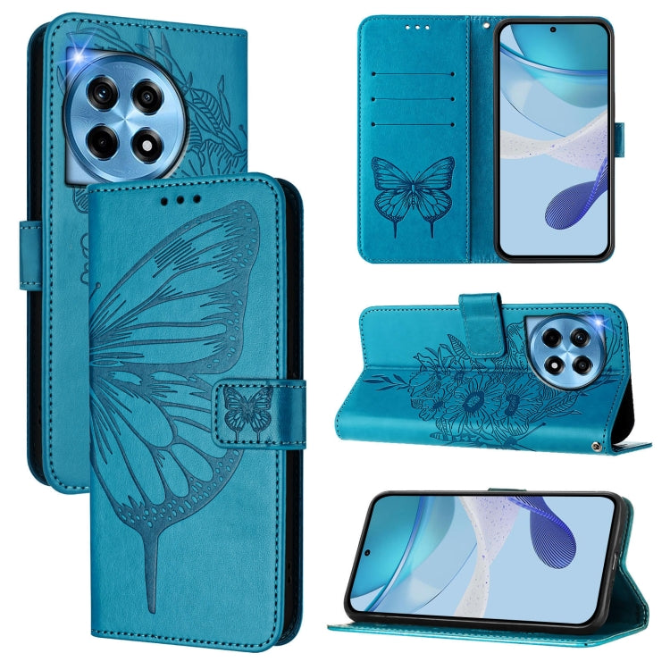 Embossed Butterfly Leather Phone Case, For OnePlus Nord N30 SE, For OnePlus 12R 5G Global, For OnePlus 12 5G Global