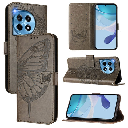 Embossed Butterfly Leather Phone Case, For OnePlus Nord N30 SE, For OnePlus 12R 5G Global, For OnePlus 12 5G Global