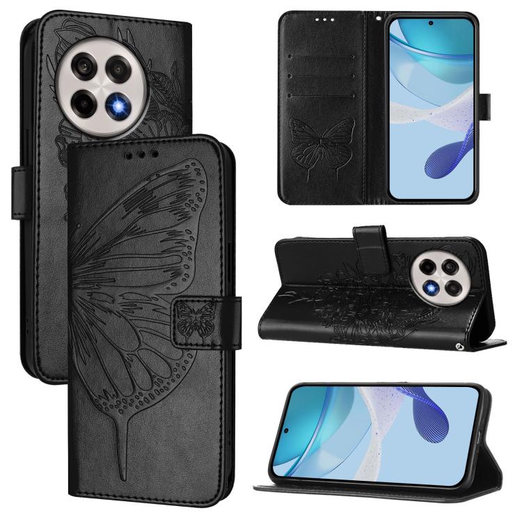 Embossed Butterfly Leather Phone Case, For OnePlus Ace 5 Racing, For OnePlus Ace 5 Pro / Ace 5, For OnePlus Nord 4 5G