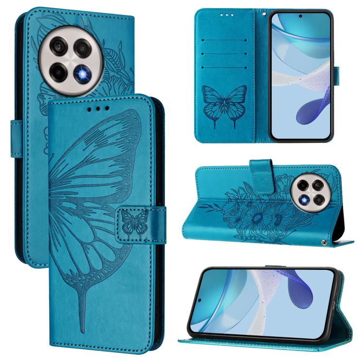 Embossed Butterfly Leather Phone Case, For OnePlus Ace 5 Racing, For OnePlus Ace 5 Pro / Ace 5, For OnePlus Nord 4 5G