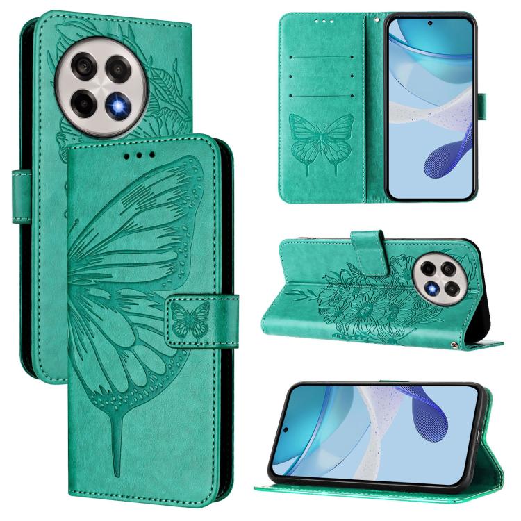 Embossed Butterfly Leather Phone Case, For OnePlus Ace 5 Racing, For OnePlus Ace 5 Pro / Ace 5, For OnePlus Nord 4 5G