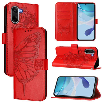Embossed Butterfly Leather Phone Case, For OnePlus Ace 5 Racing, For OnePlus Ace 5 Pro / Ace 5, For OnePlus Nord 4 5G