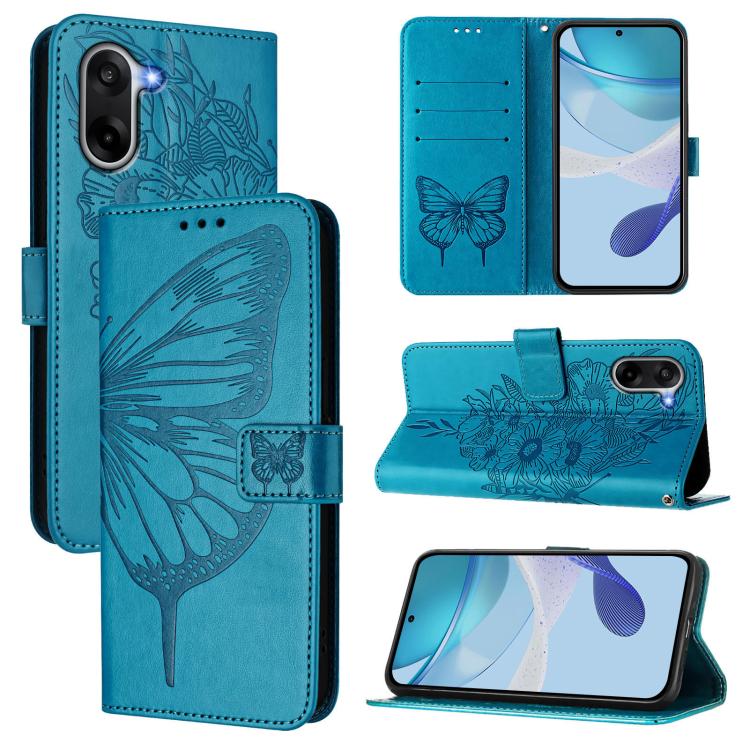 Embossed Butterfly Leather Phone Case, For OnePlus Ace 5 Racing, For OnePlus Ace 5 Pro / Ace 5, For OnePlus Nord 4 5G