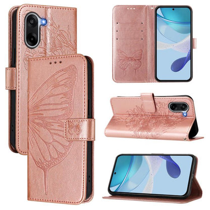 Embossed Butterfly Leather Phone Case, For OnePlus Ace 5 Racing, For OnePlus Ace 5 Pro / Ace 5, For OnePlus Nord 4 5G