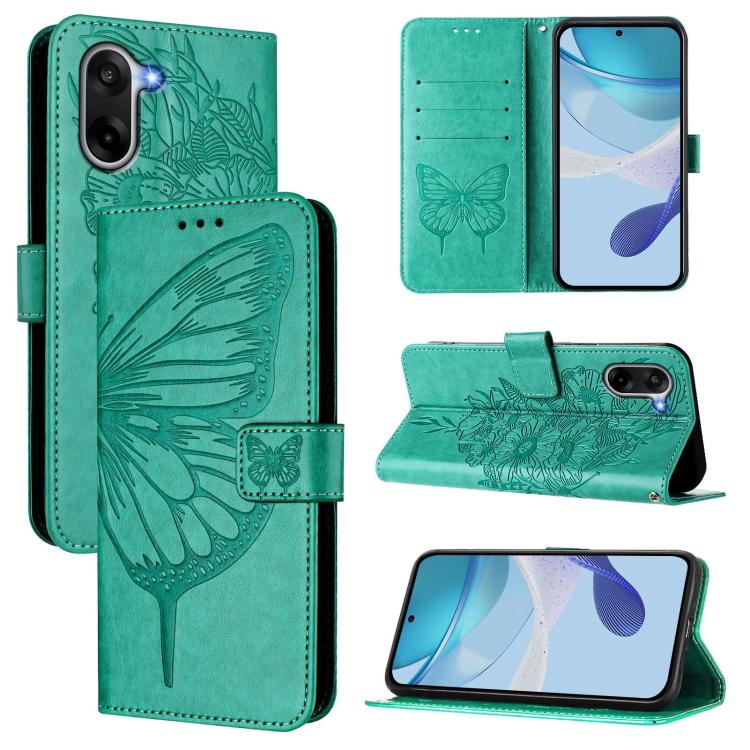 Embossed Butterfly Leather Phone Case, For OnePlus Ace 5 Racing, For OnePlus Ace 5 Pro / Ace 5, For OnePlus Nord 4 5G