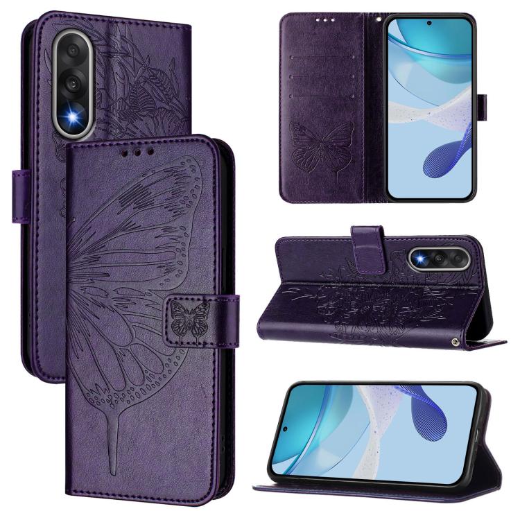 Embossed Butterfly Leather Phone Case, For OnePlus Turbo 6X Pro 5G, For OnePlus Turbo 6, For OnePlus Ace 5 Ultra