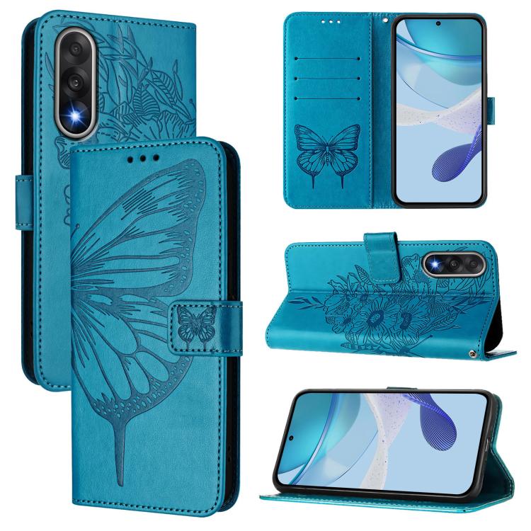 Embossed Butterfly Leather Phone Case, For OnePlus Turbo 6X Pro 5G, For OnePlus Turbo 6, For OnePlus Ace 5 Ultra