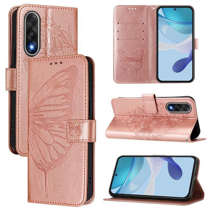Embossed Butterfly Leather Phone Case, For OnePlus Turbo 6X Pro 5G, For OnePlus Turbo 6, For OnePlus Ace 5 Ultra