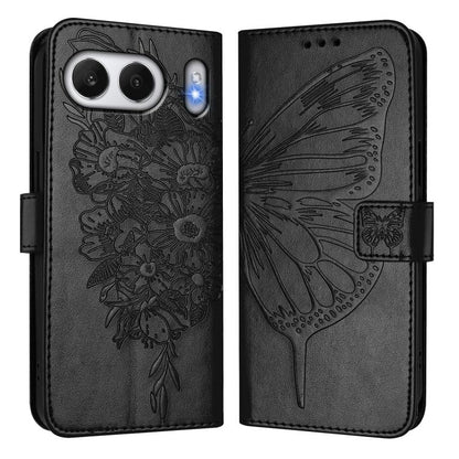 Embossed Butterfly Leather Phone Case, For OnePlus Nord 4 5G Global, For OnePlus Nord CE4 Lite, For OnePlus Nord CE4