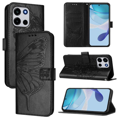 Embossed Butterfly Leather Phone Case, For OnePlus Turbo 6X Pro 5G, For OnePlus Turbo 6, For OnePlus Ace 5 Ultra