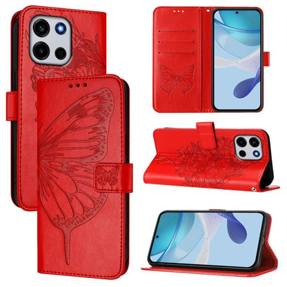 Embossed Butterfly Leather Phone Case, For OnePlus Turbo 6X Pro 5G, For OnePlus Turbo 6, For OnePlus Ace 5 Ultra