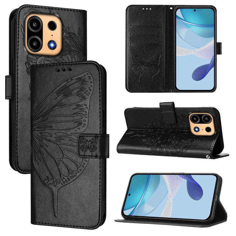 Embossed Butterfly Leather Phone Case, For OnePlus Turbo 6X Pro 5G, For OnePlus Turbo 6, For OnePlus Ace 5 Ultra