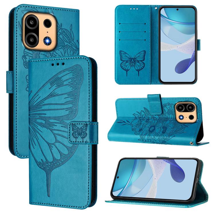Embossed Butterfly Leather Phone Case, For OnePlus Turbo 6X Pro 5G, For OnePlus Turbo 6, For OnePlus Ace 5 Ultra