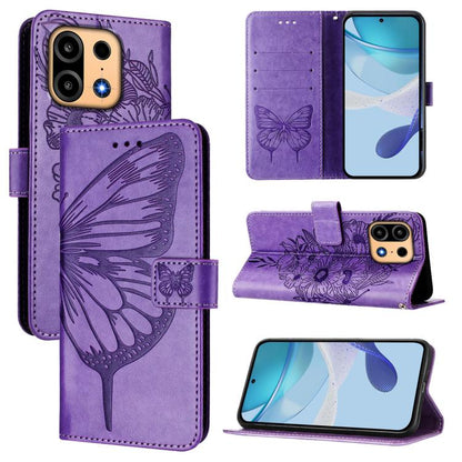 Embossed Butterfly Leather Phone Case, For OnePlus Turbo 6X Pro 5G, For OnePlus Turbo 6, For OnePlus Ace 5 Ultra