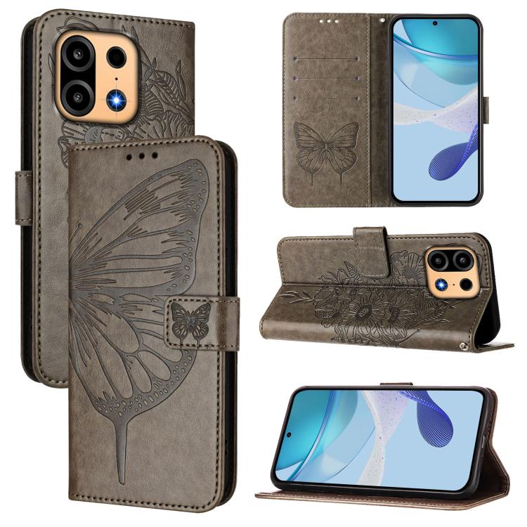 Embossed Butterfly Leather Phone Case, For OnePlus Turbo 6X Pro 5G, For OnePlus Turbo 6, For OnePlus Ace 5 Ultra