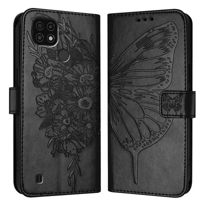 Embossed Butterfly Leather Phone Case, For Realme V23 / Narzo 50 5G, For Realme C20 / C11 2021 / C21, For Realme C21Y