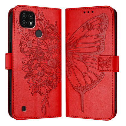 Embossed Butterfly Leather Phone Case, For Realme V23 / Narzo 50 5G, For Realme C20 / C11 2021 / C21, For Realme C21Y